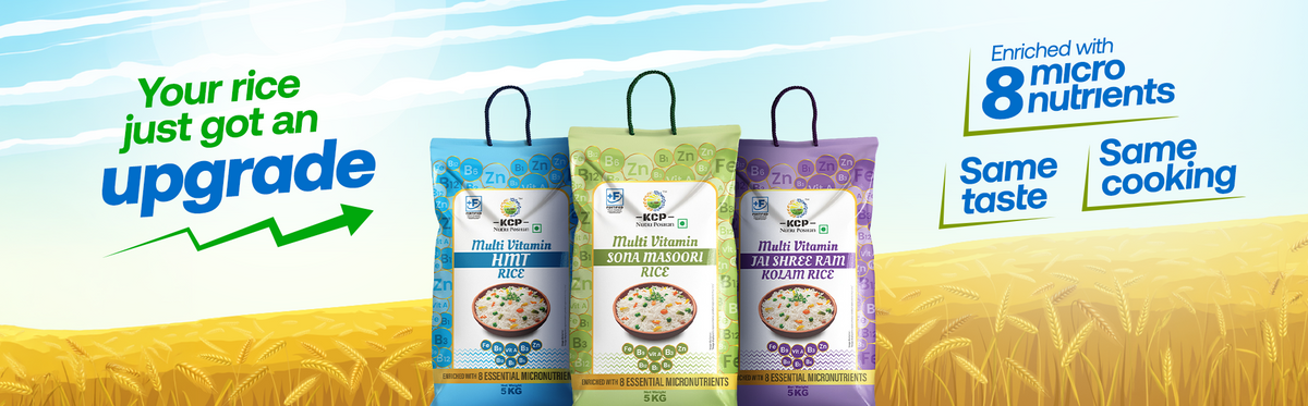Your rice just got an upgrade — enriched with 8 micronutrients, same taste, same cooking